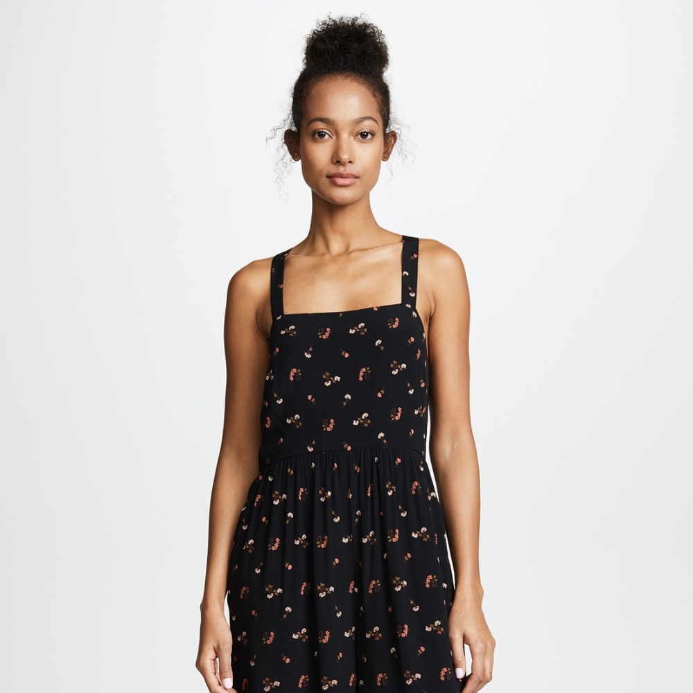 Madewell Smock Crop Jumpsuit in Flower Toss